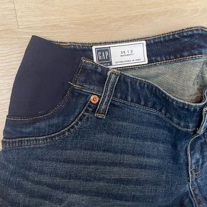gap | maternity side panel jean shorts
